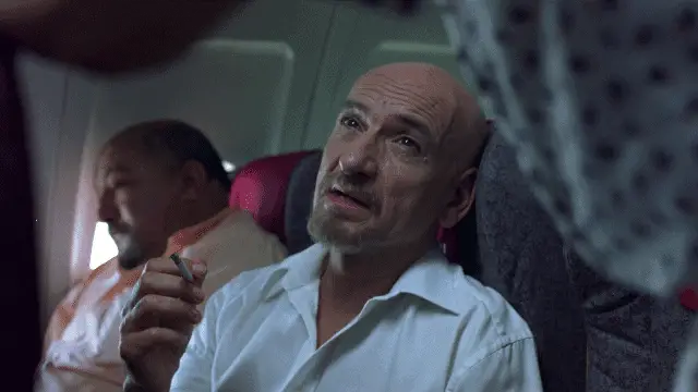 Don Logan on Plane