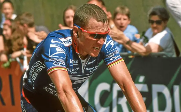 Lance Armstrong on Bike